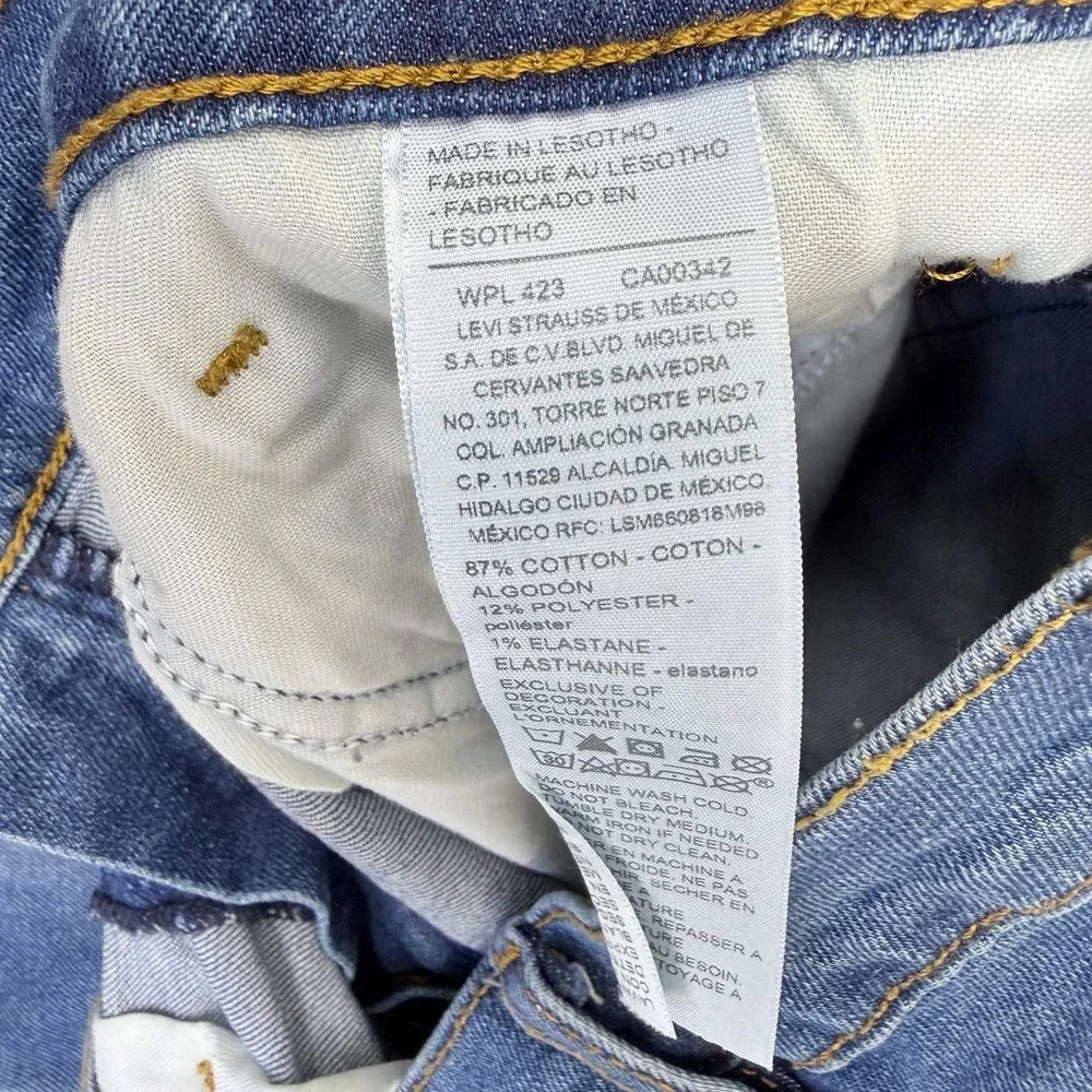 Levi Strauss Signature Slim Fit Jeans 32x32 Medium Wash Blue Denim Stretch